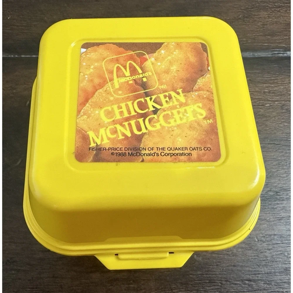 Vtg 1988 FISHER PRICE Fun With‎ Food McDonald's Chicken Nuggets Fries BBQ Sauce